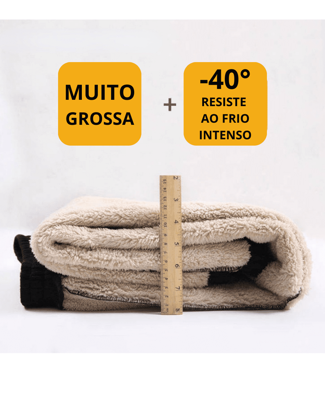 Calça Moletom Feminina com Forro de Lã calca frio Gamborini 