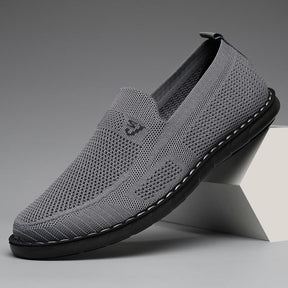 Sapato Mocassim Ultra Soft Titanium Ortopédico - Super Confortável e Respirável Espaço Shop Cinza 36 