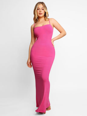 O vestido que realça seu formato Mais vendido do Ano Bodycon Dress Espaco Shop Vestido Slip Maxi Rosa PP (34)