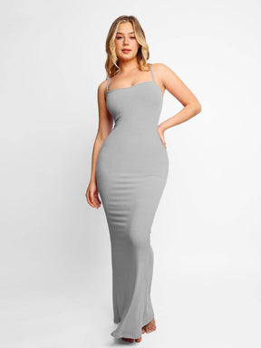 O vestido que realça seu formato Mais vendido do Ano Bodycon Dress Espaco Shop Vestido Slip Maxi Cinza PP (34)