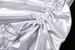 Vestido Cetim Giovana (Preto e Branco) Cisco 