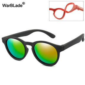 óculos Infantil Flexível WarBlade Espaço Shop Preto e Azul Florescente 