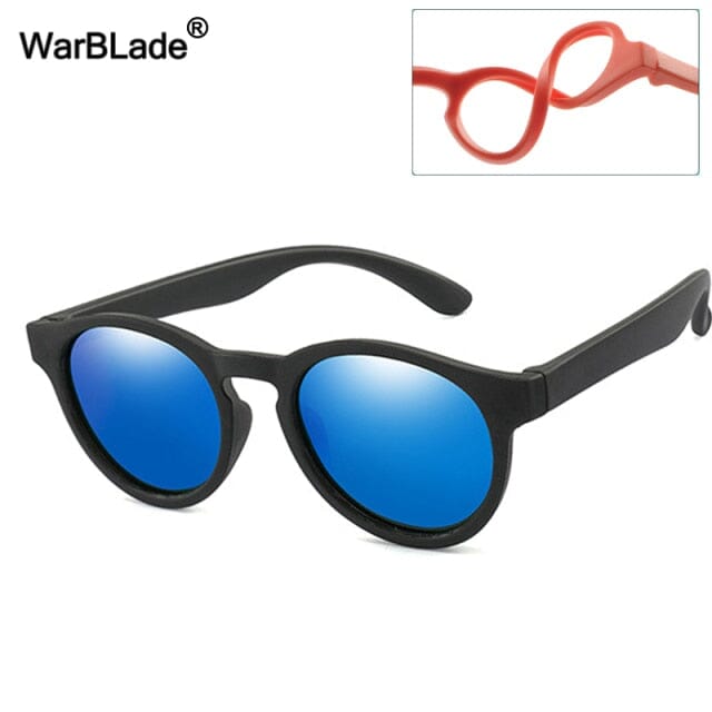 óculos Infantil Flexível WarBlade Espaço Shop Preto e Azul 