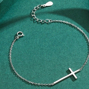 Pulseira Cruz Prata