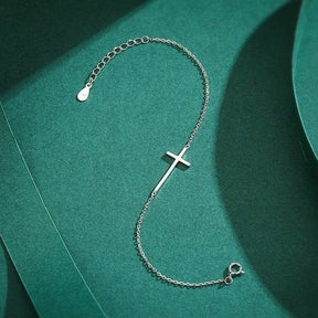 Pulseira Cruz Prata